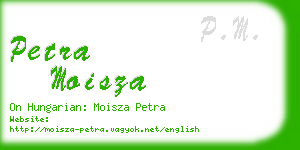 petra moisza business card